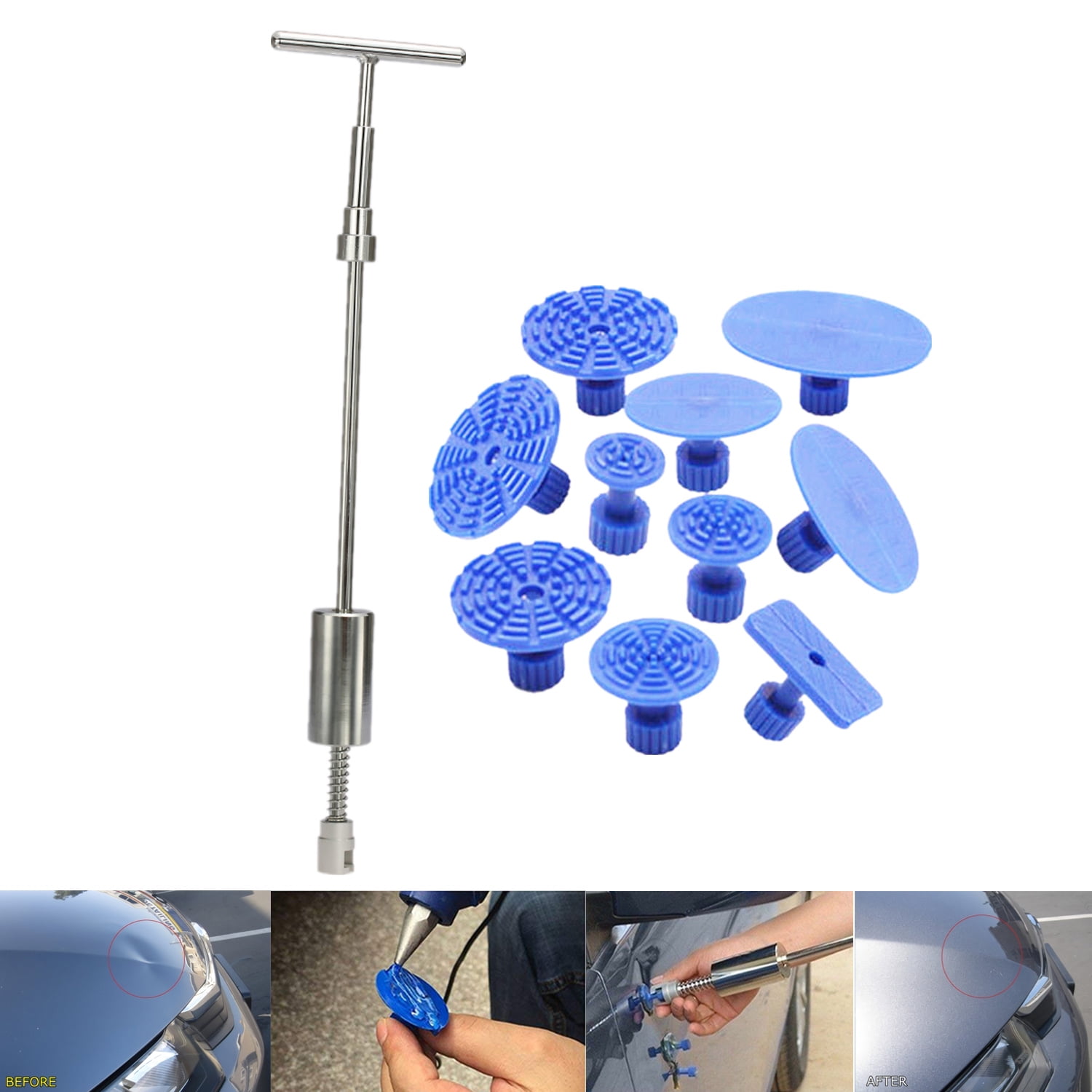 Paintless Dent Removal Tools Dent Puller Pops a Car Dent Remover Slide