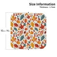 thumbnail image 2 of Bingfone Vintage Autumn Leaves Leather Drinks Coasters with Set of 6,Suitable for Home Kitchen,Coffee Cup Coasters Home Gift, 2 of 7