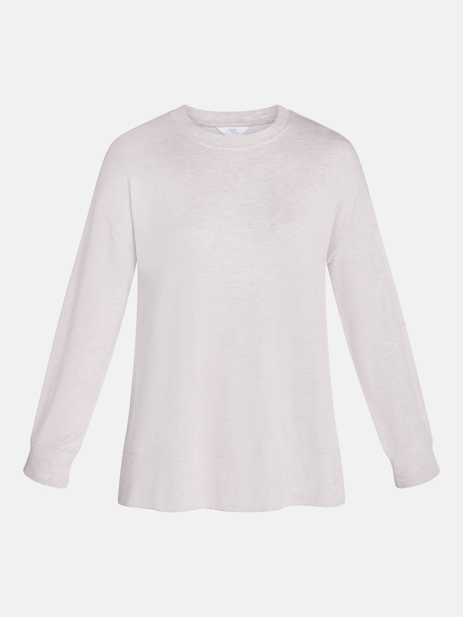 Time and Tru Women's and Women's Plus French Terry Tunic Sweatshirt, Sizes XS-XXXL