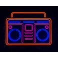 thumbnail image 2 of Glowneon Boombox Neon Sign, Retro Stereo Radio Wall Decor, 2 of 4