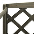thumbnail image 6 of vidaXL 11.8" x 23.6" x 55.1" 3-Tier Gray Solid Firwood Plant Stand with Trellis 3 Count, 6 of 11