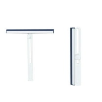 Kezqiaxn Collapsibles Shower Squeegee for Shower Glass Door, Glass Squeegee for Window Cleaning, Small Bathroom Squeegee for Tile Shower Walls, Mini Plastic Mirror Cleaner Tool Blue