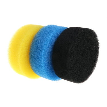 3-Pack Aquarium Filter Sponge Replacement Media for Biochemical Sponge Filters for and Fish for
