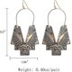 thumbnail image 2 of 2023 New Design Metal Rhinestone Fishbone Dangle Earrings--55896-BU|Model code3027 55896-BU, 2 of 5