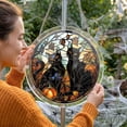 thumbnail image 6 of Halloween Acrylic Puzzle Suncatcher with Multiple Seasonal Patterns for Window Hanging Home Decor Holiday Gift, 7.4x7.4 Inches, 6 of 9