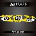 thumbnail image 4 of Attack Graphics 2069890012-24df2a-08 Pro Series Restyle Number Plate Backgrounds Compatible with Polisport MX Restyling Kit for Suzuki RM250 2008, 4 of 5