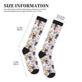 thumbnail image 4 of Pofeuu Lilies Flowers Print Compression Socks for Women & Men Circulation - Best Support for Nurses,Running,Athletic,Sports, 4 of 7