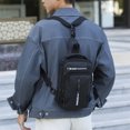 thumbnail image 3 of WRKEKC Sac Bandoulière Imperméable pour Extérieur avec Port USB, Sac de Poitrine Léger en Polyester pour Randonnée, Sangle Réglable et Multiples Poches, 3 of 6