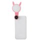 thumbnail image 4 of WQ-04 Luz de relleno portátil con artefacto para selfies para teléfono móvil con carga USB y lente de zoom (rosa), 4 of 8