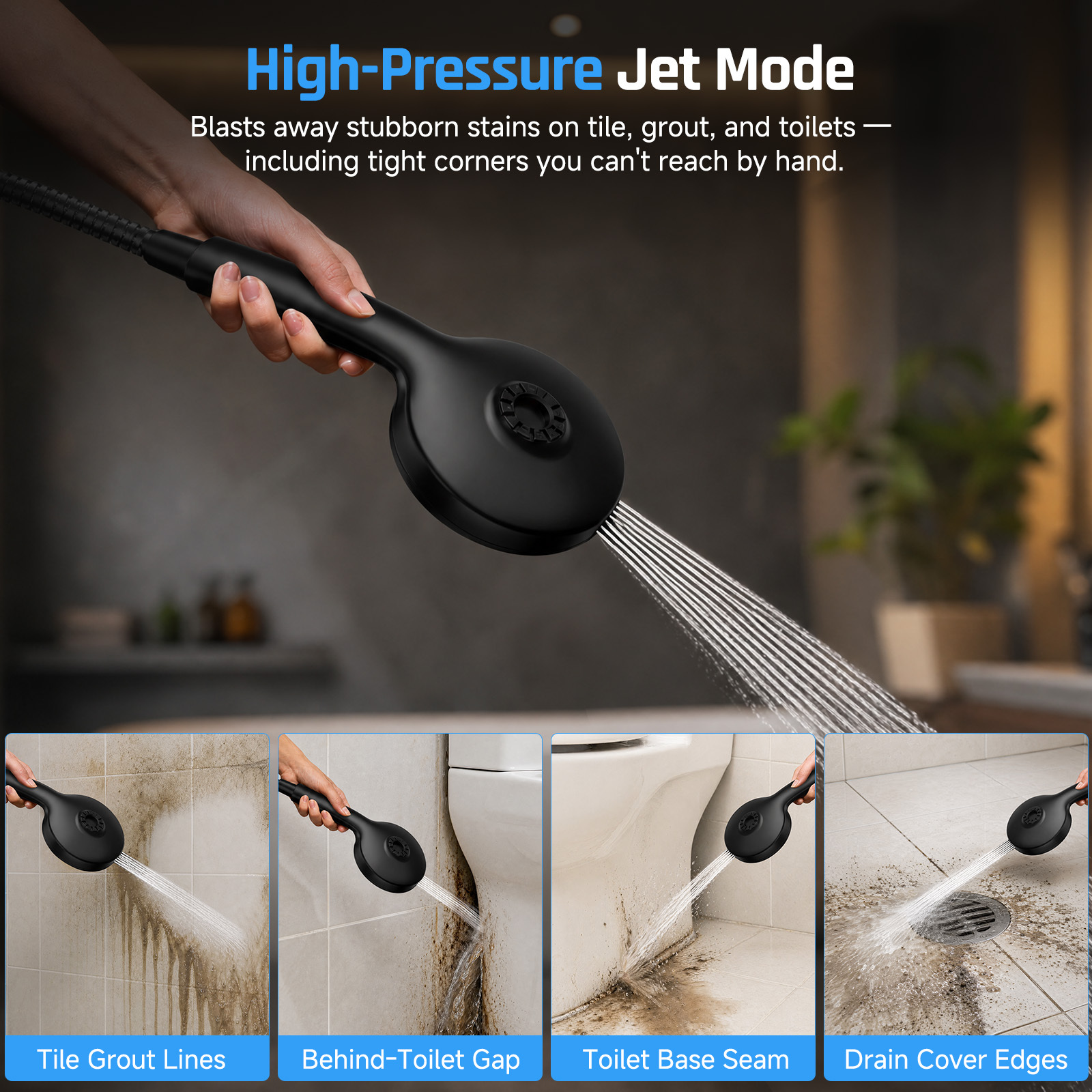 Ophanie 12-Inch Rain Shower Head Combo with Handheld, 8 Modes photo 6