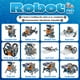 thumbnail image 2 of Solar Robot Toys Dioju 13 en 1 para niños de 8 a 12 años, color gris, 2 of 7