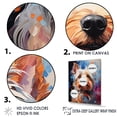 thumbnail image 3 of Designart "Reverie Of The Yorkie Doge II" Animals Dog Floater Framed Canvas Wall Art, 3 of 5