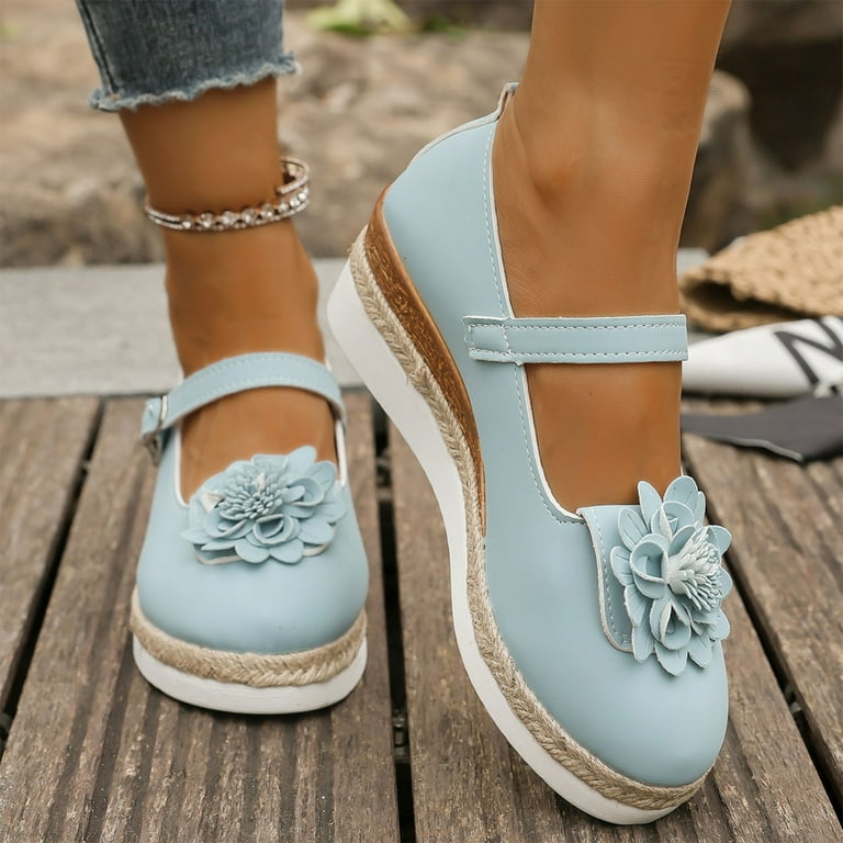HaiMao Women's Wedge Shoes Closed Toe Low Heel Pumps Comfotable Dress Shoes Blue 6(37) - Walmart.com HaiMao Women's Wedge Shoes Closed Toe Low Heel Pumps Comfotable Dress Shoes Blue 6(37) - Walmart.com