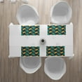 thumbnail image 3 of Ambesonne Geometric Place Mats Set of 4, Lines Circles Colors, Standard Size, Multicolor, 3 of 4