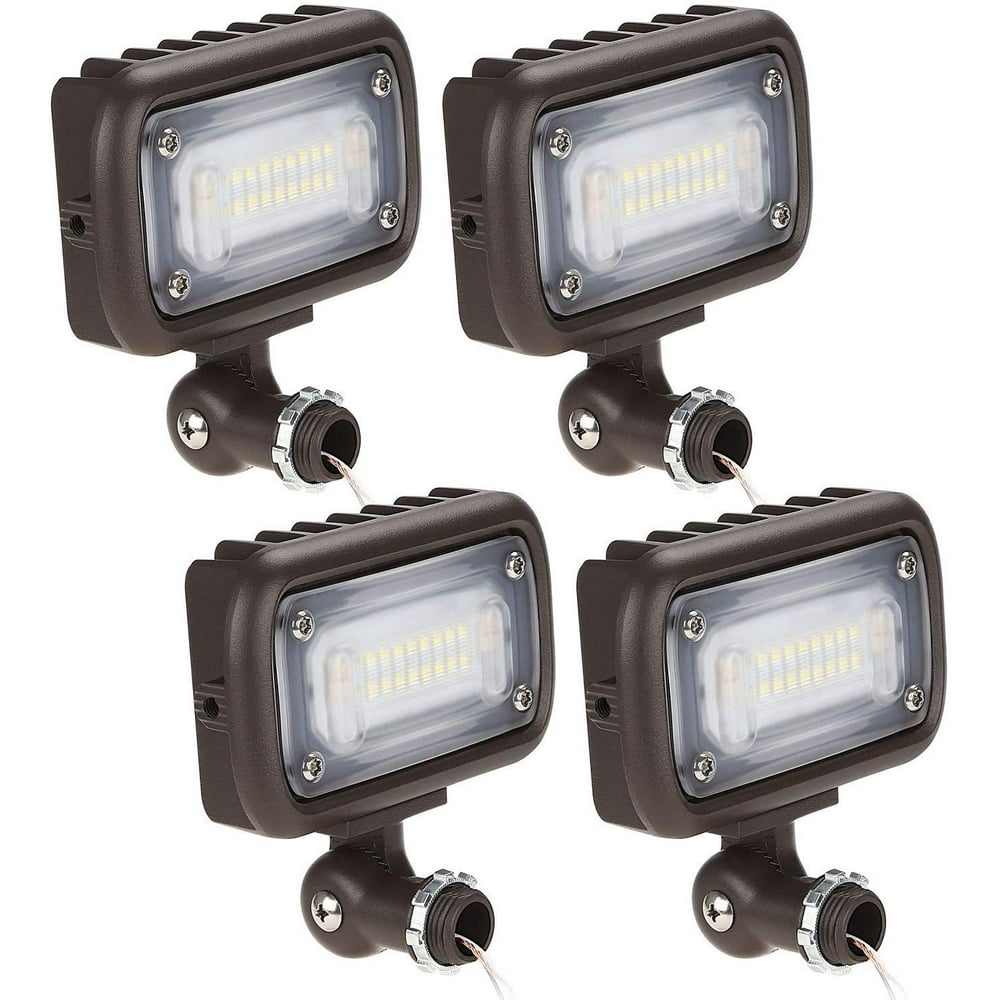 LEONLITE Outdoor Aluminum LED Flood Light for Pathways, 1/2 Inch