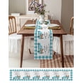 thumbnail image 6 of Table Runner Dresser Scarf 13 x 90 Inch And Dogs Retro Truck Teal Green Plaid Table Runners Non-Slip Heat Kitchen Dining Table Decor for Kitchen Farmhouse Indoor Outdoor Home Party, 6 of 7