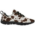 thumbnail image 4 of Customuart Cow Print Sneakers for Womens Running Shoes Brown Size 5.5, 4 of 5