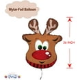 thumbnail image 6 of PMU Christmas Reindeer 26 Inch Mylar-Foil Balloon Pkg/5, 6 of 6