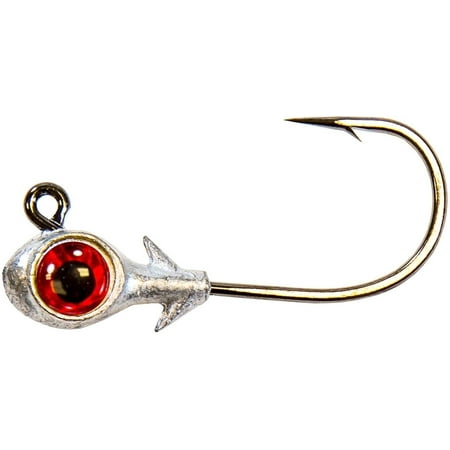 UPC: 0897744001321 | Z-Man Trout Eye Finesse Jigheads 1/8 oz Red 3 Pack