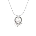 thumbnail image 2 of Delight Jewelry Silvertone Open Design Sun Gymnastics Mom Ring Charm Necklace, 18", 2 of 4