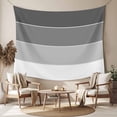 thumbnail image 2 of Black Grey Striped Tapestry for Bedroom Wall Hanging Tapestry, Farmhouse Modern Ceiling Backdrop Tapestries Poster Blanket Wall Decor for Teens Room Living Room Dorm 51" x 59", 2 of 8