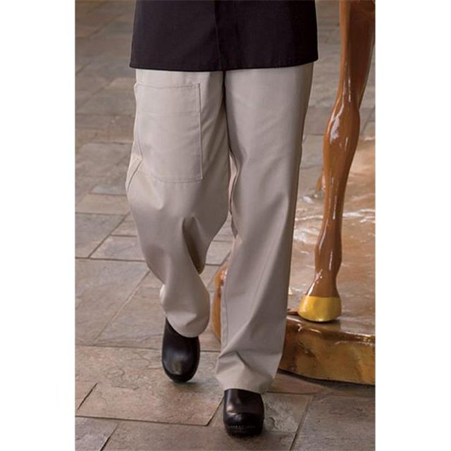 Uncommon Threads 4100-6602 Pantalon Cargo Chef Peu Commun en Pierre - Petit