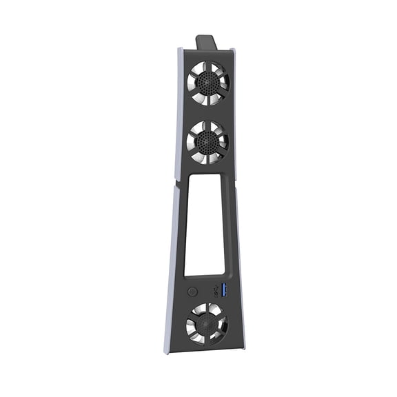 Slim Cooling Fan for PS5 Compact Design, 2-Speed Control, Blue LED Lights, USB3.0 Hub