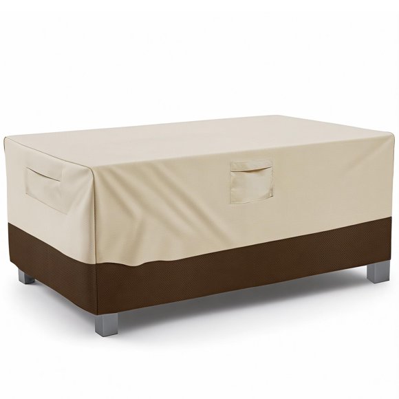 Cubierta impermeable para mesa de patio Vailge 183x112x58 cm beige