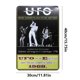 thumbnail image 5 of Placa Metal Vintage Banda OVNI Pintura Hierro Rectangular Arte La Pared 30x40cm, 5 of 9