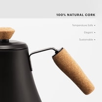 27oz Bistro Gooseneck Electric Water Kettle, Pour Over Coffee & Tea, Stainless Steel, Matte Black