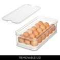 thumbnail image 3 of iDesign Crisp BPA-Free Plastic Stackable Refrigerator Egg Bin, Clear, 3 of 8