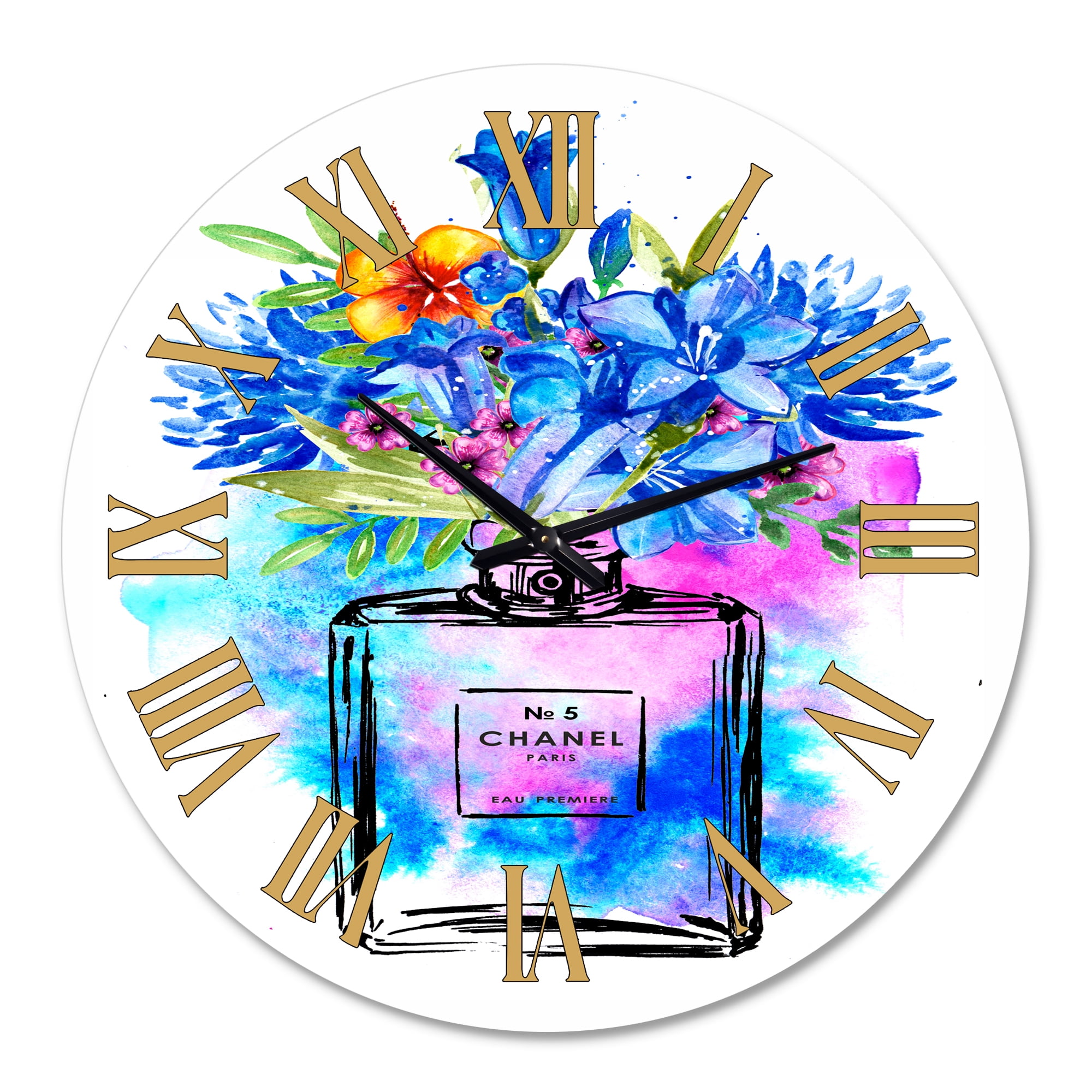 Designart 1 in Quartz French/Country Wall Clock