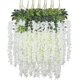 thumbnail image 1 of 12pack Artificial Wisteria Flowers, Garland Plant Fake Hanging Flowers Vine, For Wedding Garden Home Party Decor, 1 of 5