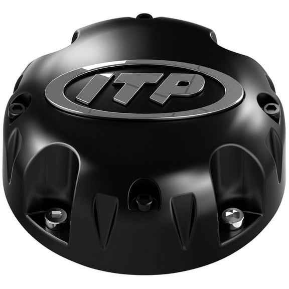 ITP Cyclone (4/110,4/137,4/156) Replacement Center Wheel Cap - Matte Black
