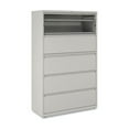 thumbnail image 2 of Alera Lateral File, 5 Legal/Letter/A4/A5-Size File Drawers, 1 Roll-Out Posting Shelf, Light Gray, 42" x 18.63" x 67.63", 2 of 9