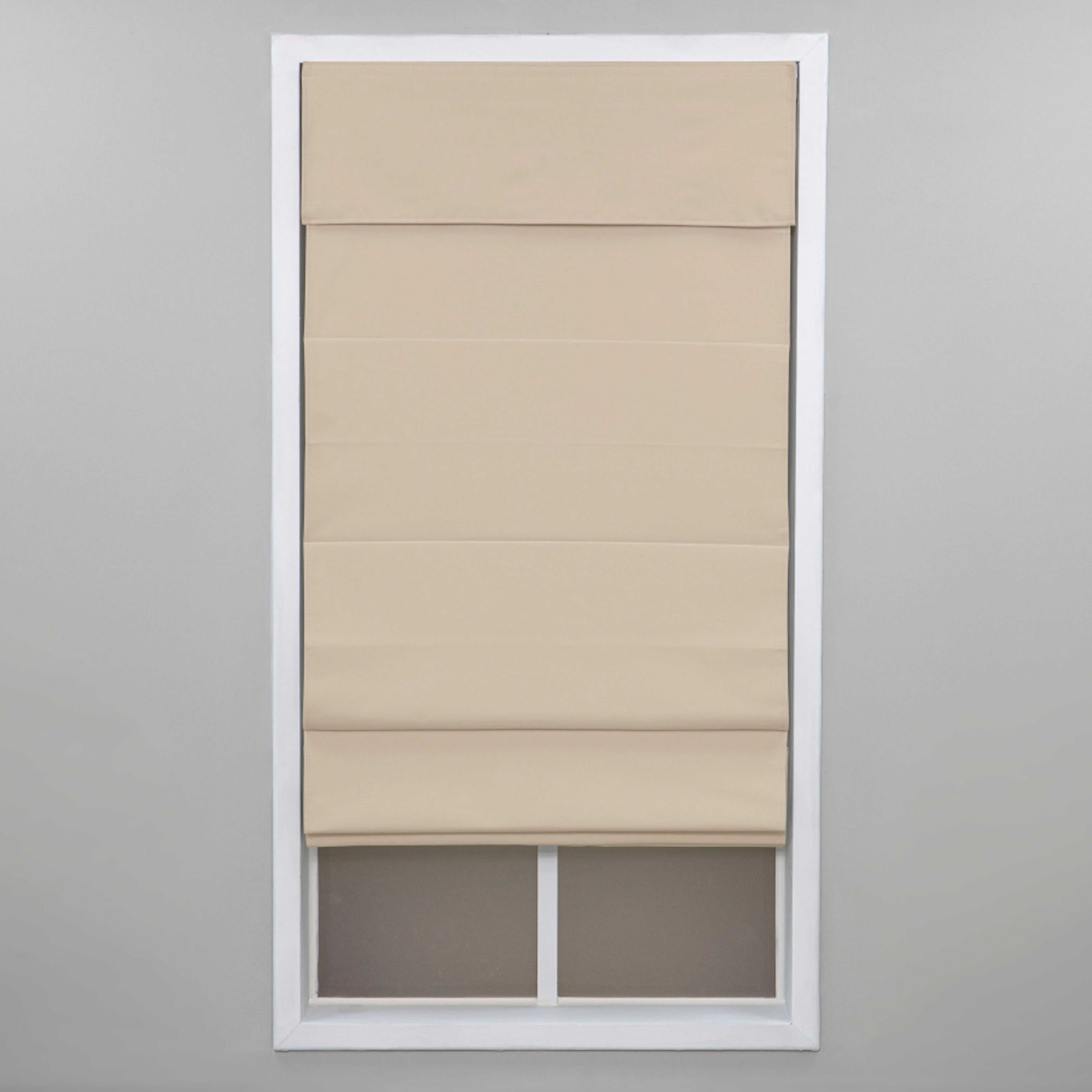 Regal Living Insulating Cordless Blackout Roman Shade, Khaki, 22W x 72L