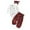 B-White, variant on Baby Girls Christmas Outfits Ribbed Romper Bodysuit Pants Set Fall Winter Outfits Baby Girls Clothes