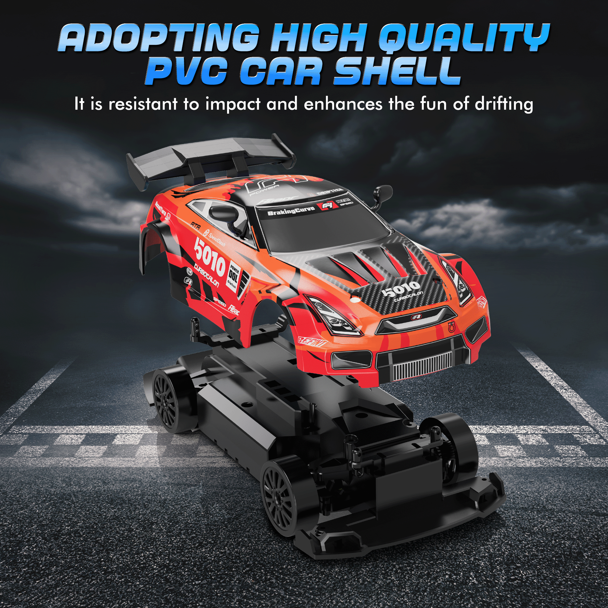 UUGEE RC Cars Toys for 8-11 Year Old Boys, 2.4GHz 4WD High Speed Remote Control Drift Car with Lights, Christmas Birthday Gifts for 6 10 12 Kids
