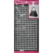 Jolee's Boutique Solid Bling Clear Sheet Vinyl Stickers, 24 Piece