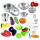thumbnail image 1 of Cocina para niños, juego de simulación, juego de cocina con ollas y sartenes, utensilios de cocina 25 piezas, 1 of 9