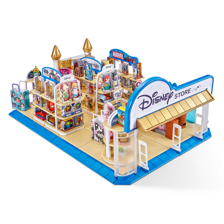 Disney Store Mini Brands Toy Store Playset with 2 Exclusive Minis 