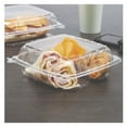 thumbnail image 2 of Dart ClearSeal Hinged-Lid Plastic Containers 8 1/4 x 3 x 8 1/4 Clear 125/PK 2 PK/CT C90PST3, 2 of 6
