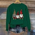 thumbnail image 4 of HOMBOM Womens Winter Sweatshirts Christmas Merry Xmas Santa Green Casual Essentials Sweatshirt for Ladies, 4 of 6