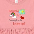 thumbnail image 4 of Inktastic Someone in Pennsylvania Loves Me Girls Baby Dress, 4 of 5