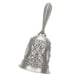 thumbnail image 5 of Campana De Mano, Sonido Fuerte, Estilo Vintage, Campana De Mano Plateada, Talla Floral A Prueba De Herrumbre Para La Cena, 5 of 7