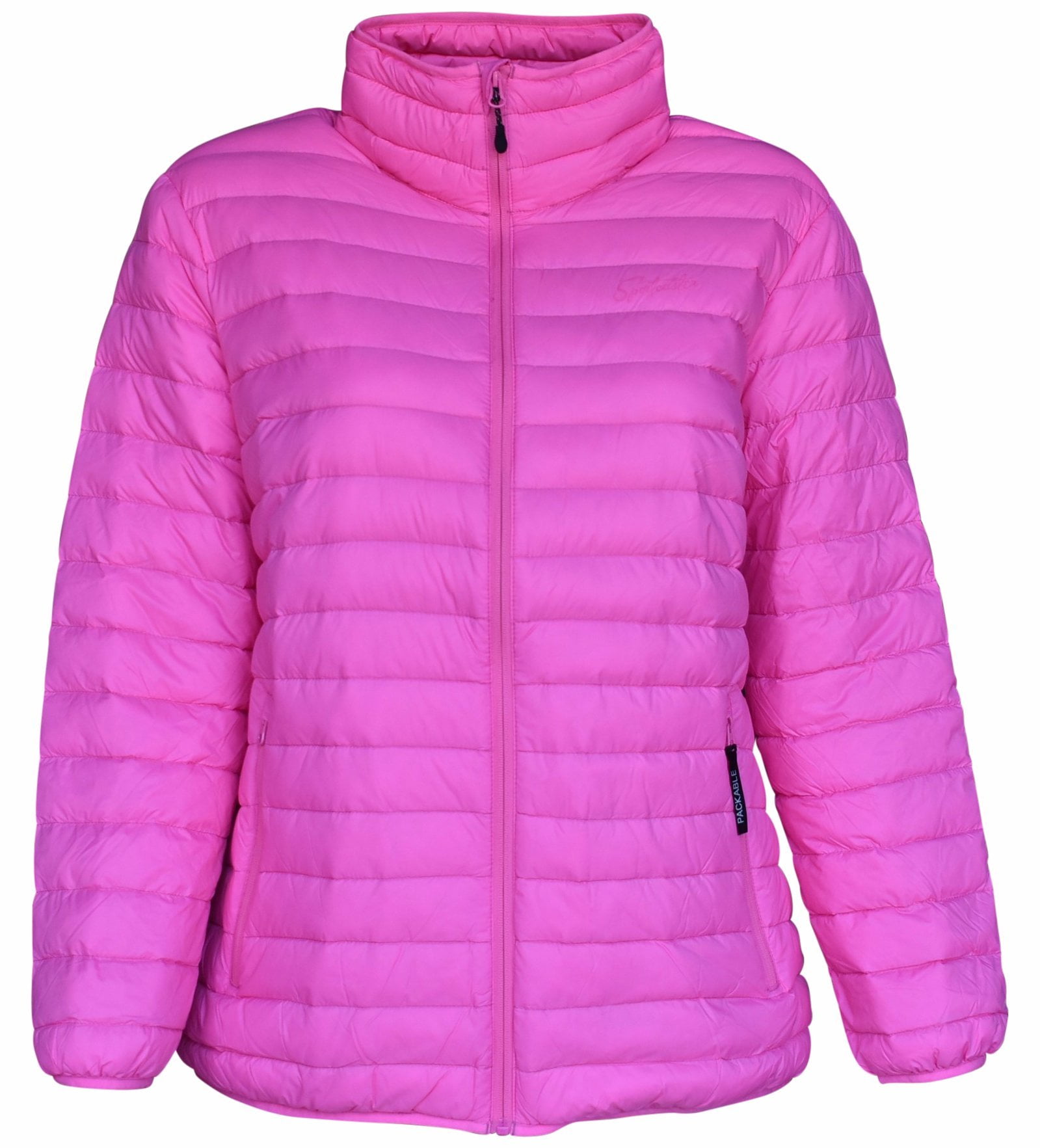 plus size packable down coat