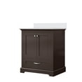 thumbnail image 2 of Dukes 30 in. W x 22 in. D Espresso Single Bath Vanity and Cultured Marble Top, 2 of 6