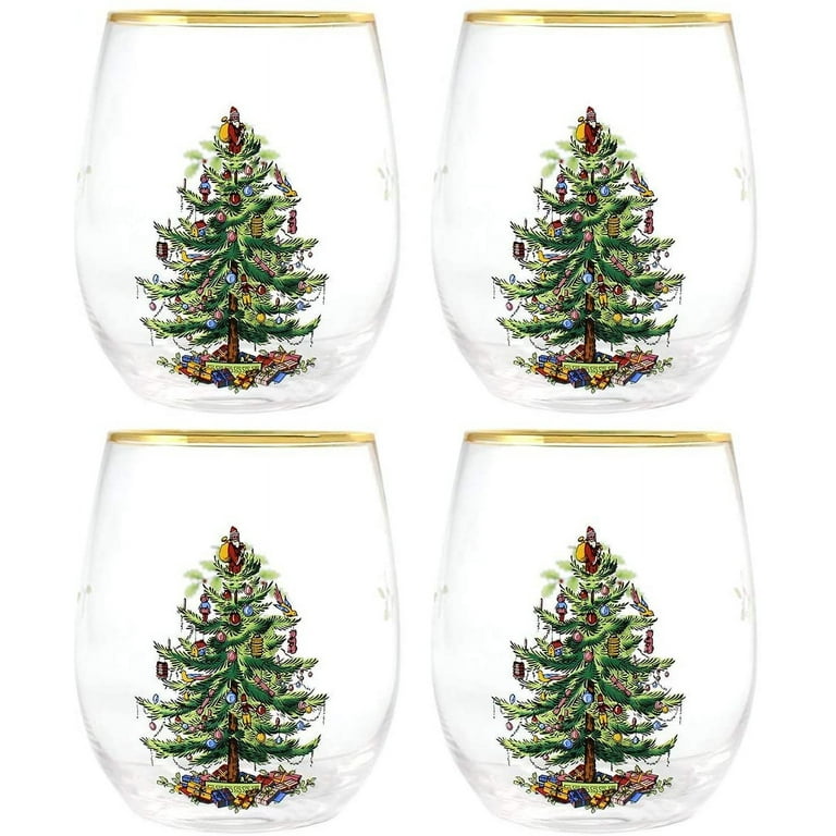 Set of 8 Holiday Wine Glasses, Christmas Wine Glass, Snowflake Wine Glass,  Snowman Wine Glass, Christmas Tree, Santa, Mistletoe, Candy Cane 