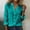 Cyan, variant on Satingcolo Linen Button Down Shirt Women Summer Fall Fashion Long Sleeve Gauze Tops Dressy Casual Work Blouse with Pocket White S