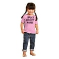 thumbnail image 4 of Love My Crazy Aunt Funny Cool Auntie Toddler Boy Girl T Shirt Infant Toddler Brisco Brands 5T, 4 of 6